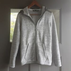 Under Armour Coldgear Gray Hooded Zip Up Sweatshirt Hoodie Athletic